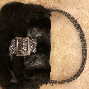 BeBe faux fur purse